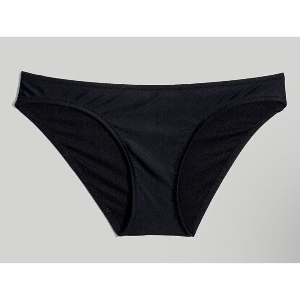 Madewell MD330 Womens Sz S Black Second Wave Classic Bikini Bottom
